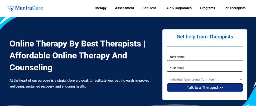 MantraCare-Alternatives and Competitors of Grow Therapy for Insurance-Covered Therapy